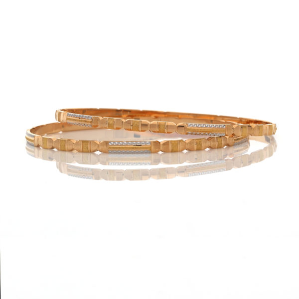 22K Yellow Gold Plain Bangles For Women