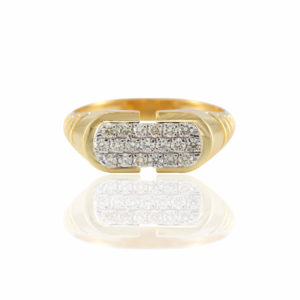 Men’s Diamond Ring 14k Yellow Gold GR-23