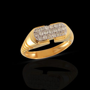 Men’s Diamond Ring 14k Yellow Gold GR-23