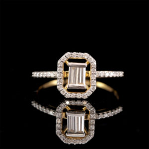 18k Yellow Gold Channel & Prong Set Diamond Eternity Band Ring (GH/VS-SI, 0.42 ct.)