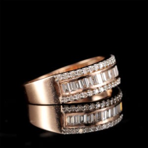 18k Yellow Gold Channel & Prong Set Diamond Eternity Band Ring (FG/VS, 0.72 ct.)