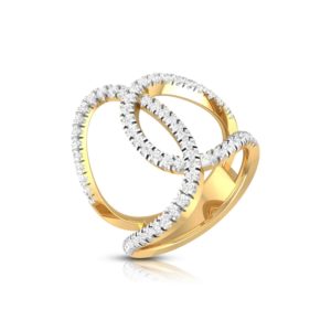 14K Yellow Gold Natural Diamonds (0.80 CT) Memorable Wedding Rings Collection