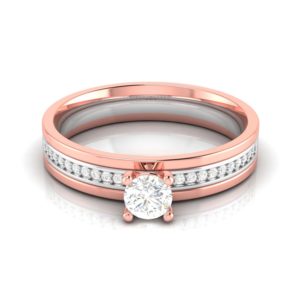 14K Single Line Crown Diamonds 3.9 GRAMS For Girls and Women