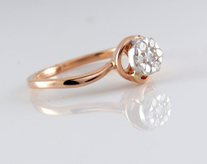 14K Rose Gold Twilight Diamonds (0.20 CT) Ring