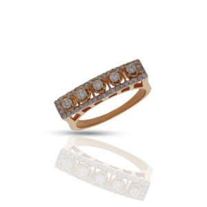 18K Yellow Gold Glint-A Flair Diamond (0.39 CT) Rings