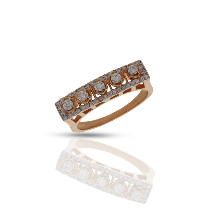 18K Yellow Gold Glint-A Flair Diamond (0.39 CT) Rings