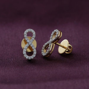 18K Yellow Gold Delightful Twisted Diamond (0.22 CT) Earrings