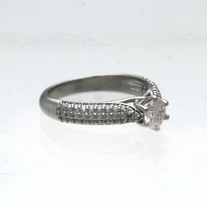925 Starling Silver Designer Moissanite (1.15 CT) Ring