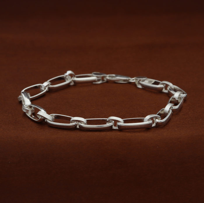 925 Sterling Silver Link Bracelet Rakhi For Brother