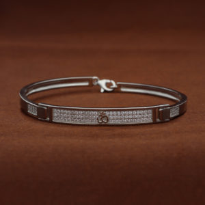 Sterling Silver Engravable Bracelet Style Rakhi For Brother
