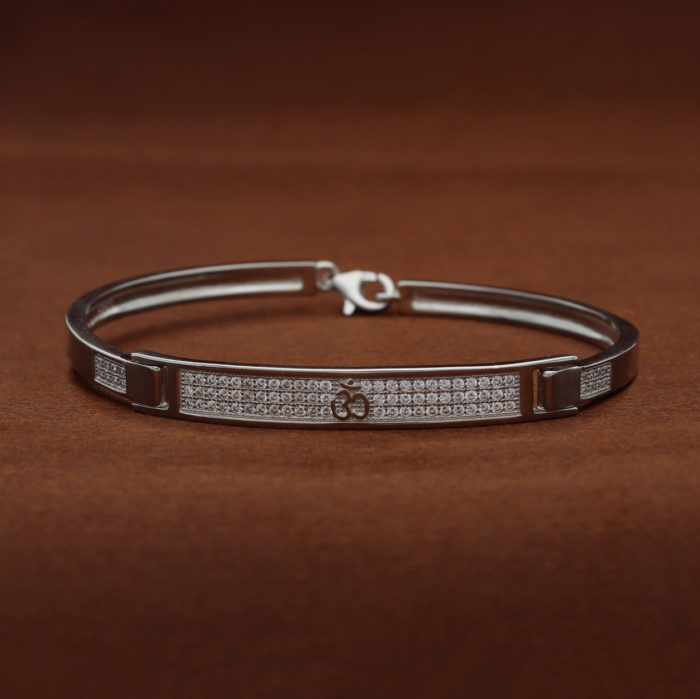 Sterling Silver Engravable Bracelet Style Rakhi For Brother