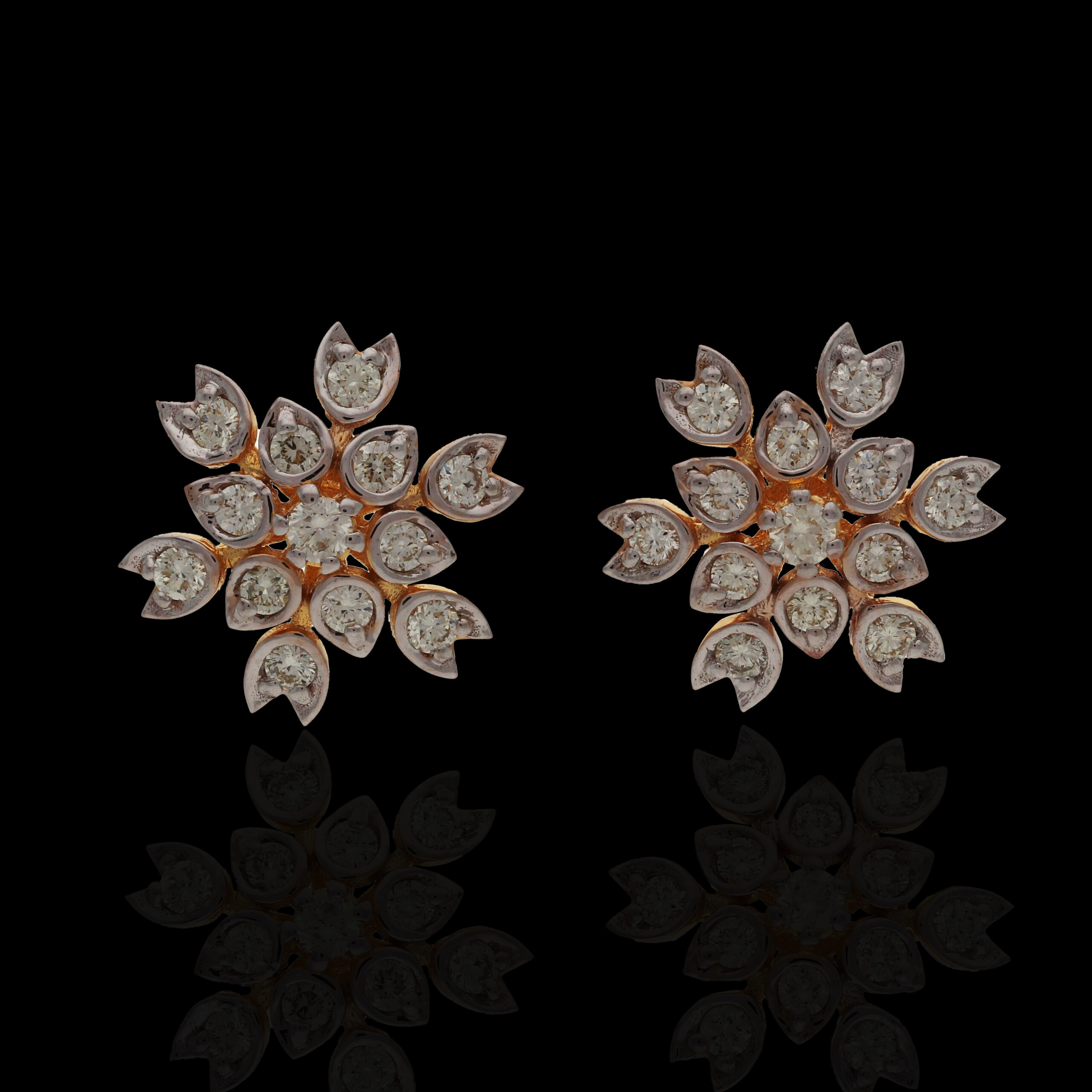 ( Diamond Stud Earring ) E-99 photo with different background