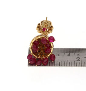 E-62 ( Ruby Polki Diamond Dull ) image for scale view