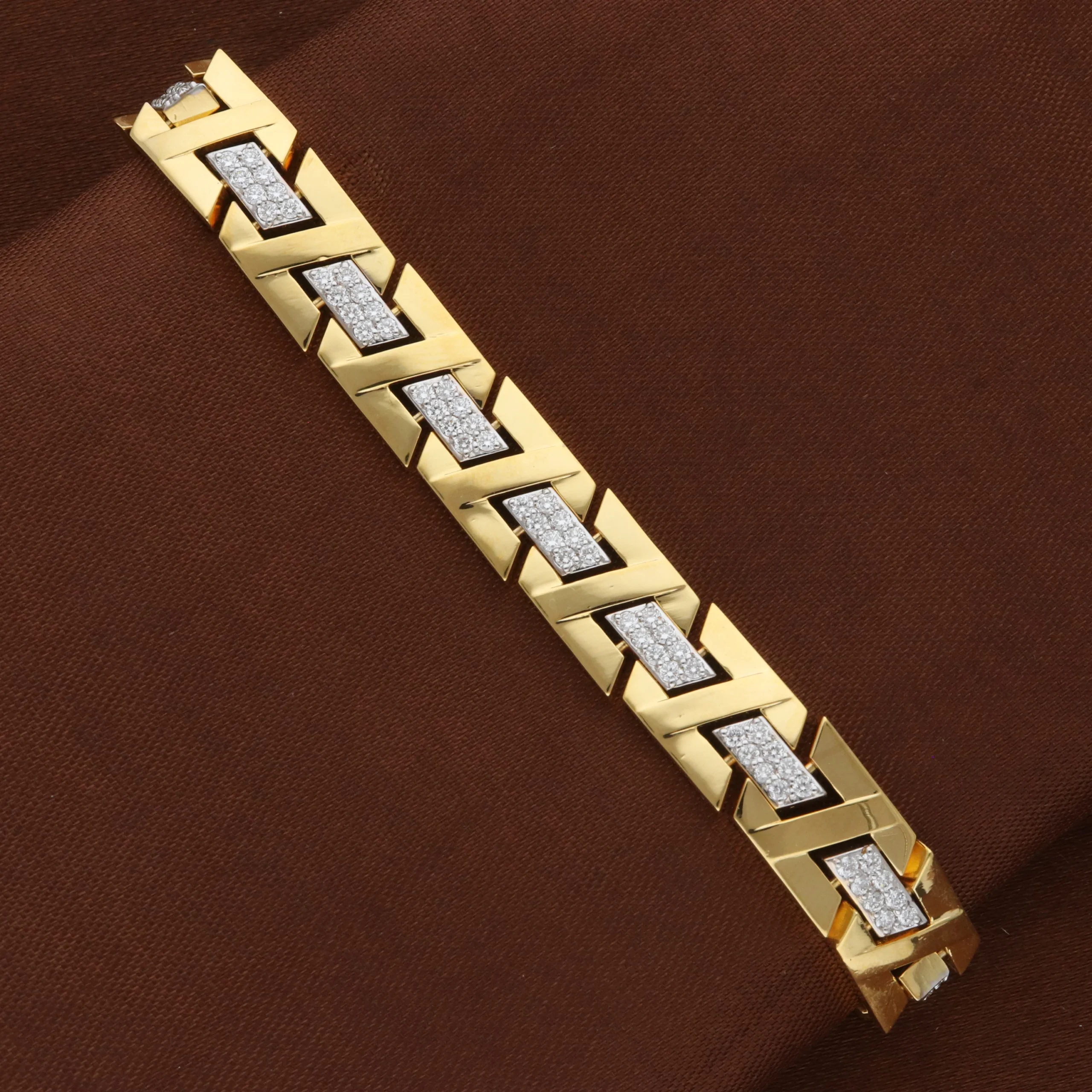 Men's Diamond Link Bracelet | BR16