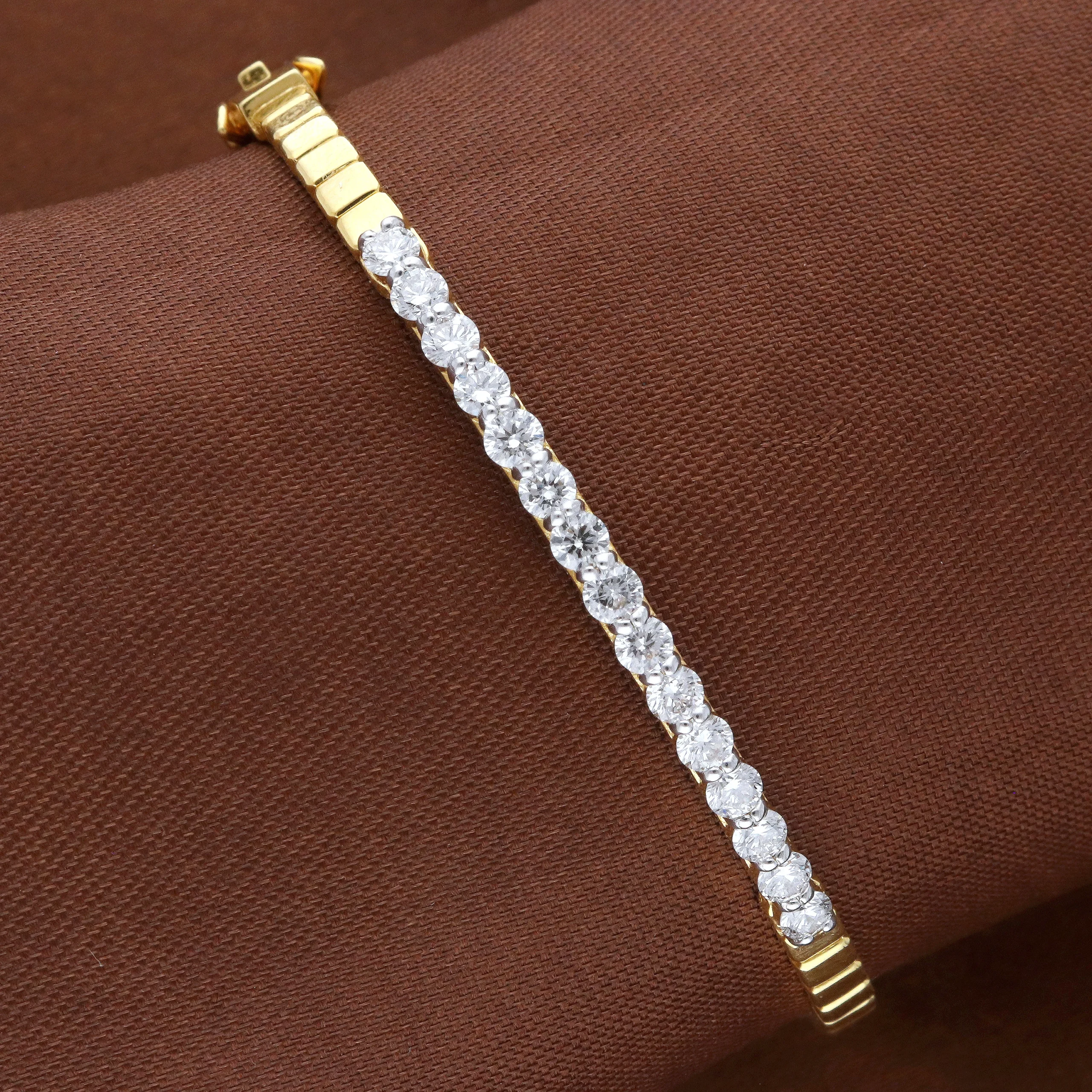 Diamond Tennis Spring Bracelet | BR18